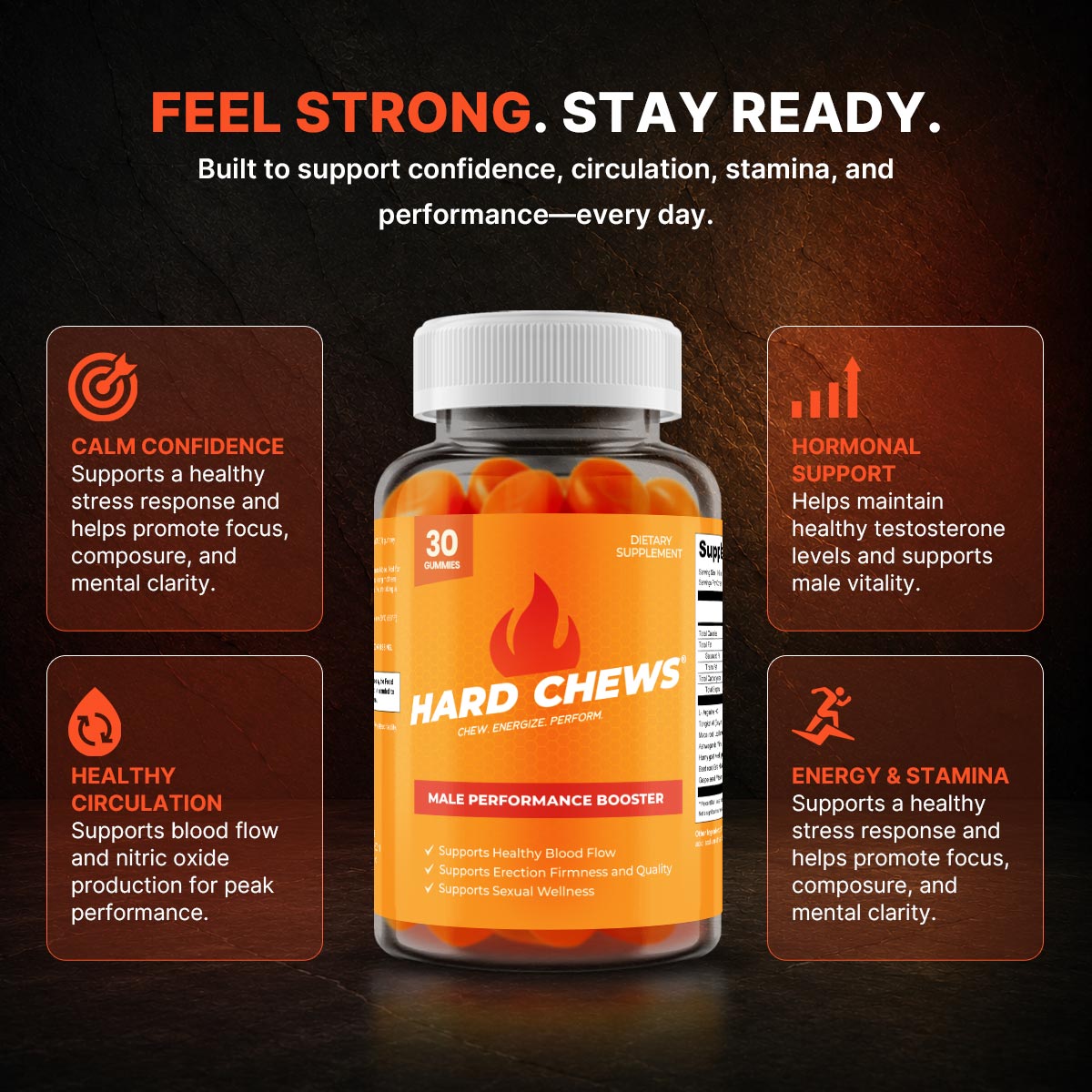 HARD CHEWS® - Performance Gummies (7-in-1 Support)