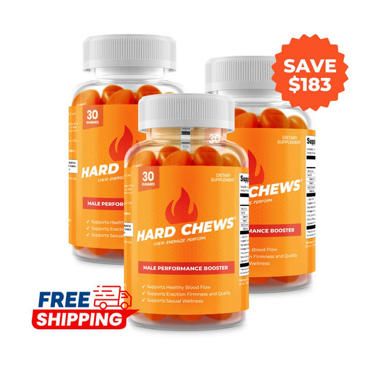HARD CHEWS® - Mens Vitality Gummies - Additional 3 Bottles
