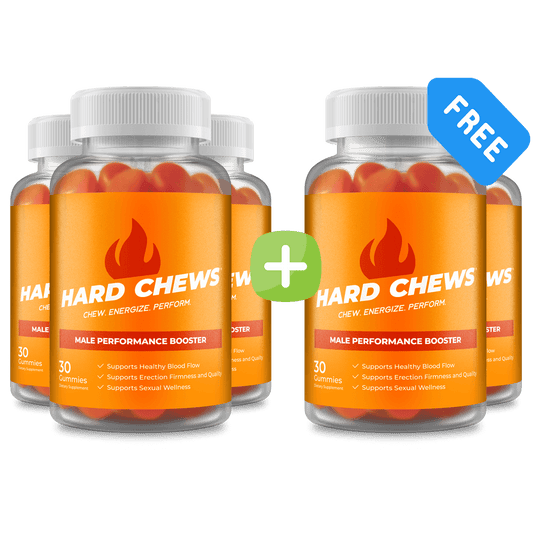 HARD CHEWS® - Mens Vitality Gummies - BUY 3 GET 2 FREE - $43/bottle